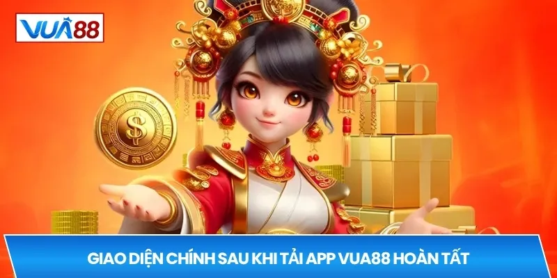 Giao diện chính sau khi tải app VUA88 hoàn tất
