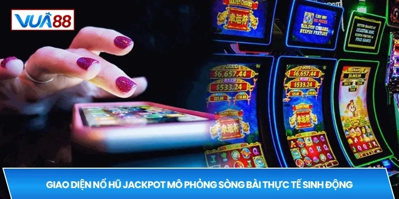 Giao diện nổ hũ jackpot mô phỏng sòng bài thực tế sinh động