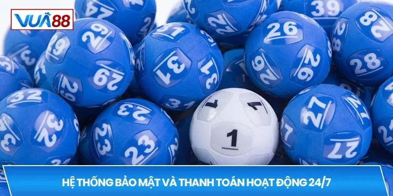 Hệ thống bảo mật và thanh toán hoạt động 24/7